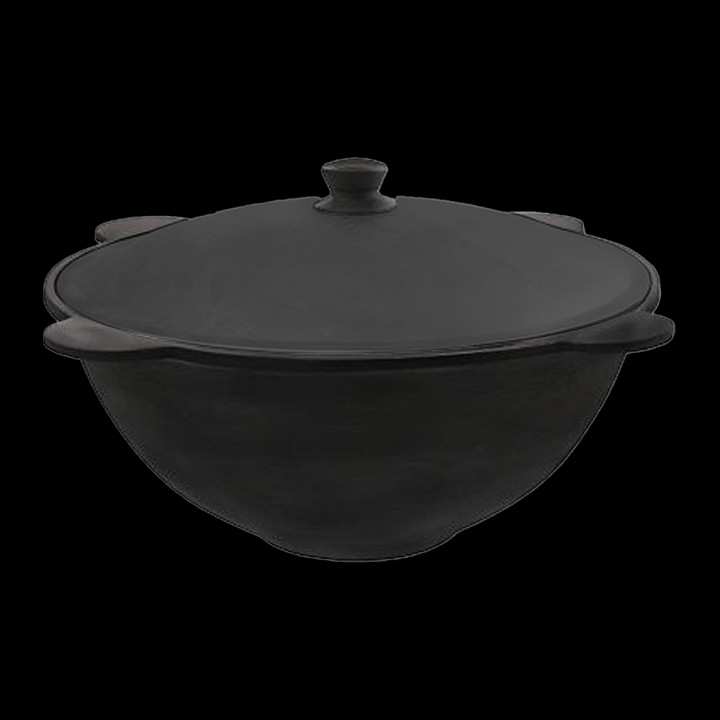 Uzbekischer Kasan 22 L , aus Gusseisen. mit Aludeckel *