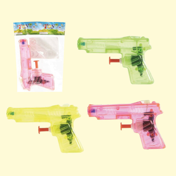 Water Gun 10 cm, 4 Assorted Colors