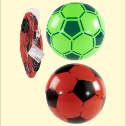 Fußball PVC 60g 27 cm, rot/grün