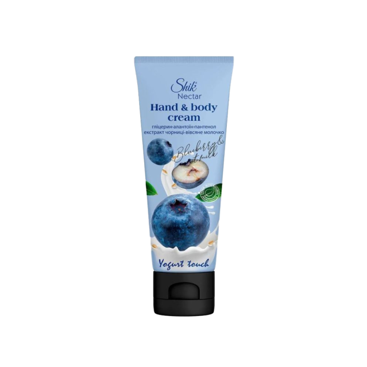Shik Nectar Hand- und Körpercreme Blaubeere und Hafermilch, 75 ml