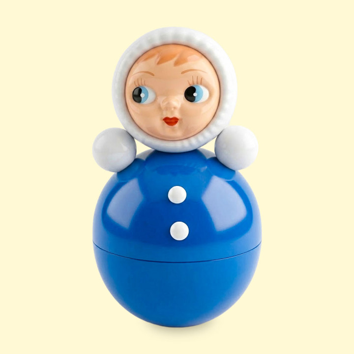 Musical doll, about 15 cm, PVC, Blue