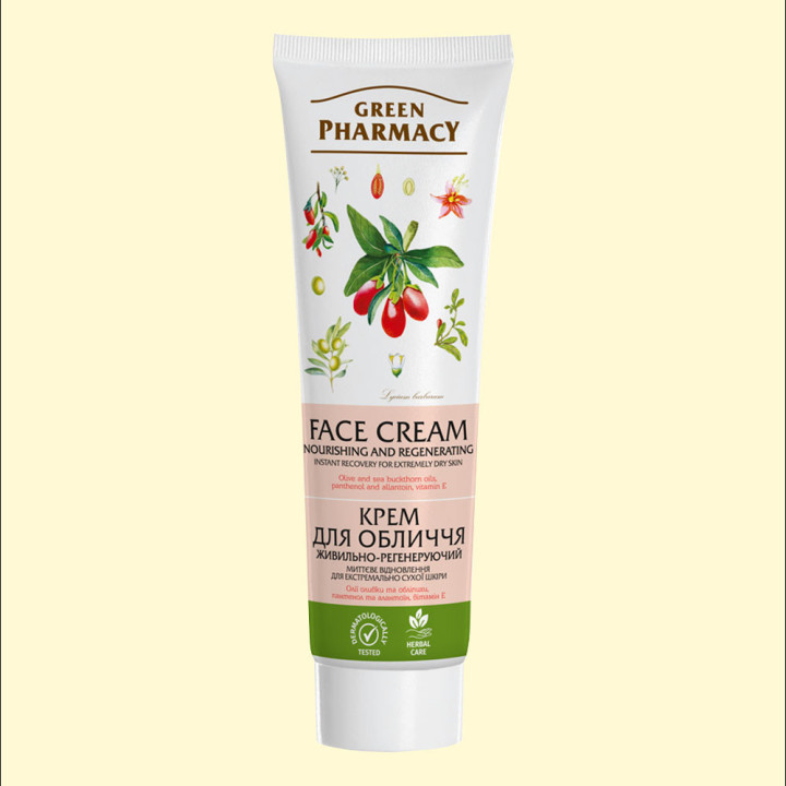 Gesichtscreme Grüne Apotheke pflegend und regenerierend, 100 ml