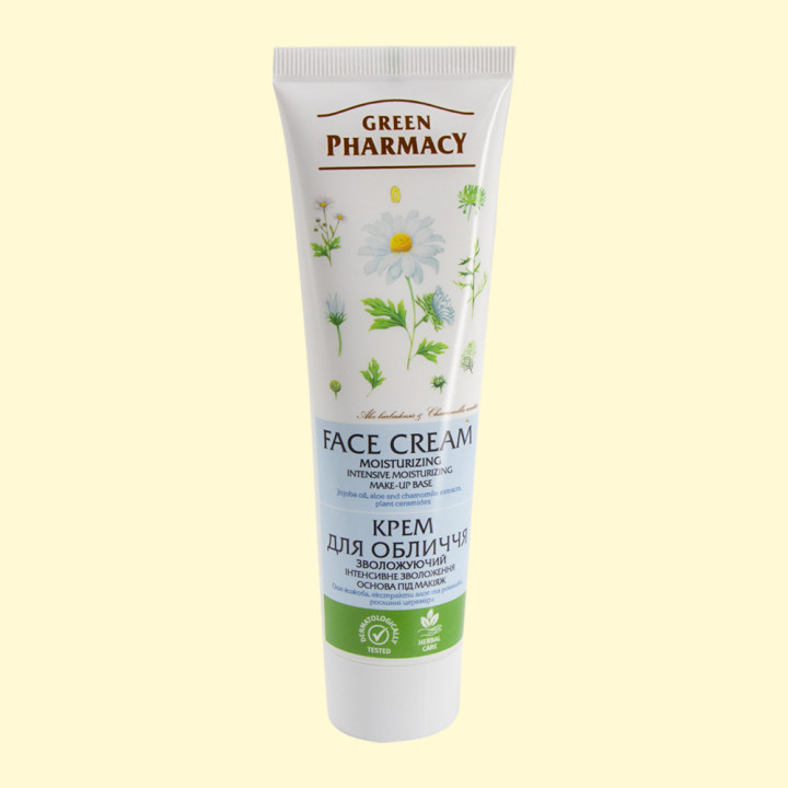 Gesichtscreme Grüne Apotheke Feuchtigkeitsspendend, unter dem Make-up, 100 ml