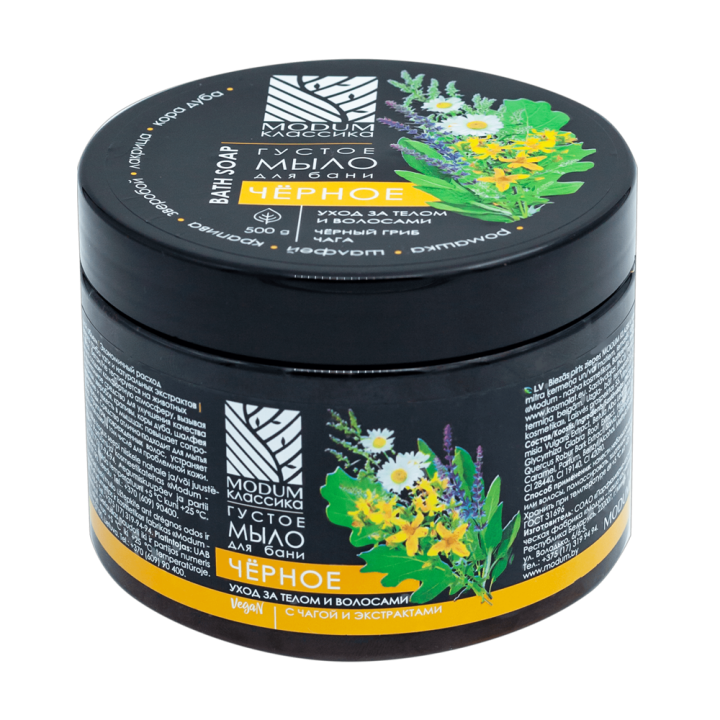 Dickflüssige Seife für die Sauna MODUM KLASSIK Schwarz, 500 g