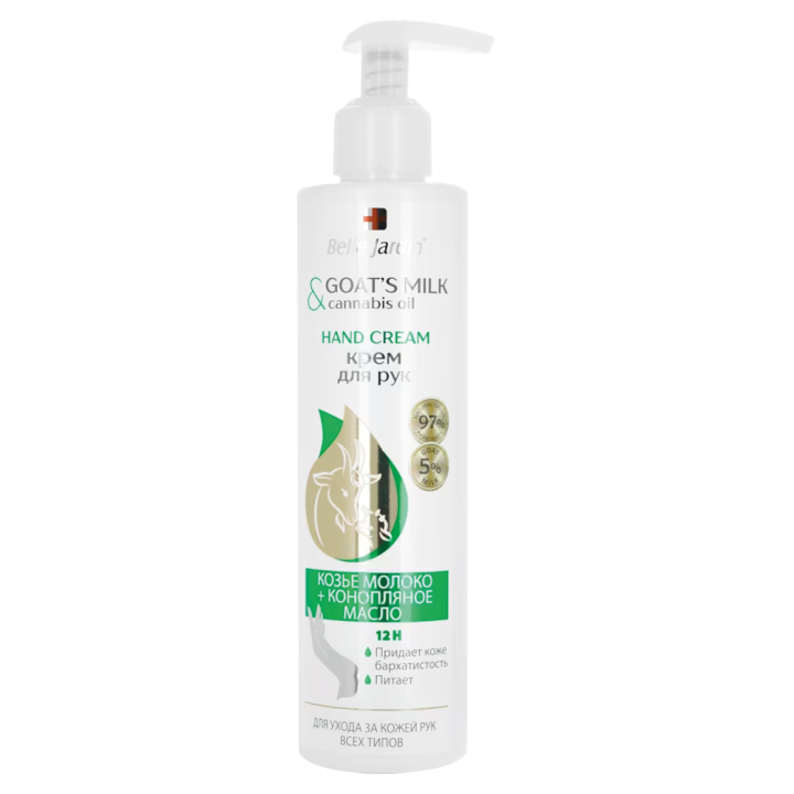 Belle Jardin Pflegende Handcreme mit Ziegenmilch und Hanföl, 250 ml *