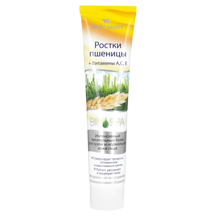 Belle Jardin Face Cream with Wheat Germ Oil and Vitamins A, C, E, 125 ml