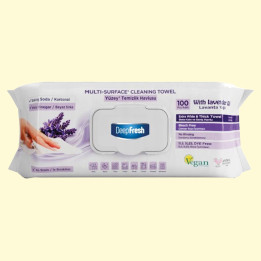 DEEP FRESH Feuchte Reinigungstücher UNIVERSALTÜCHER LAVANDA XXL 100 Stück