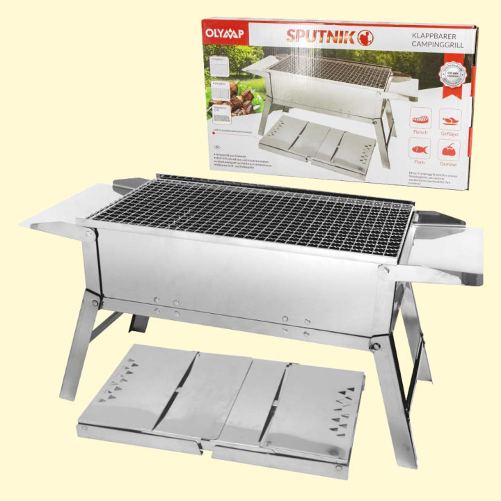 Klappbarer Campinggrill SPUTNIK 67,5 x 25,5 x 32 cm