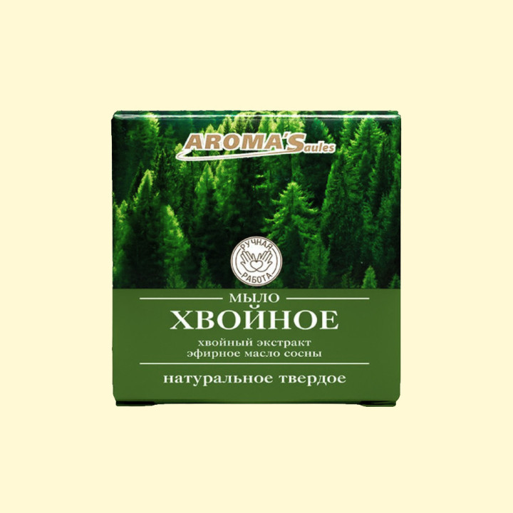 AROMA'Saules Natural Coniferous Solid Soap, 80 g