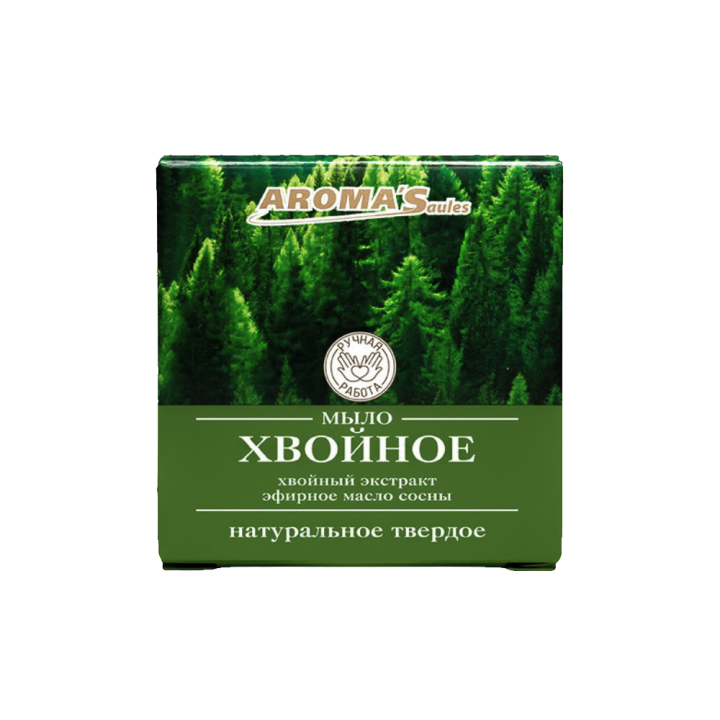 Твердое мыло AROMA'Saules натуральное Хвойное, 80 г