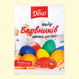 Egg Food Coloring Set, 5 Colors, 3 g Each
