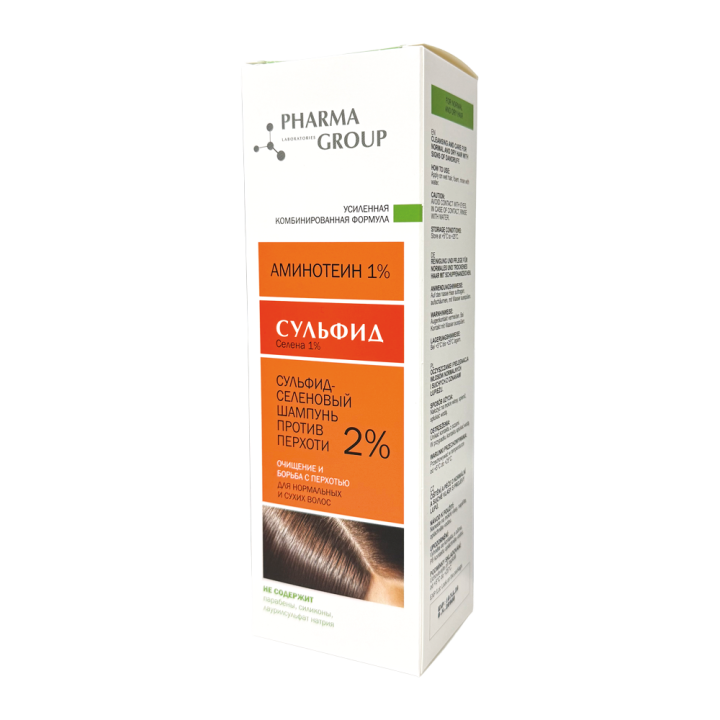 Pharma Group SELENIUM – Anti-Dandruff Shampoo with 2 % Selenium Sulfide for Normal and Dry Hair, 150 ml