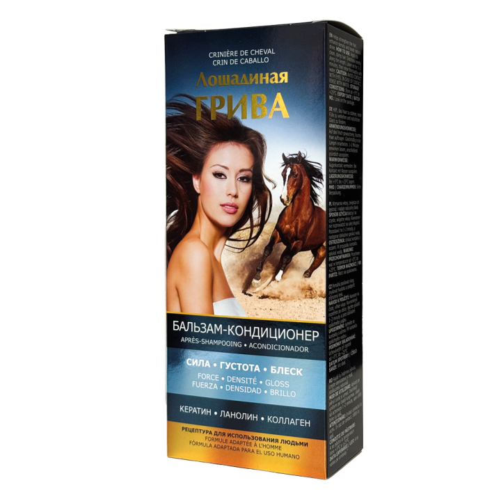 Pharma Group Horse Mane – Hair Balm-Conditioner with Keratin, Lanolin and Collagen, 350 ml