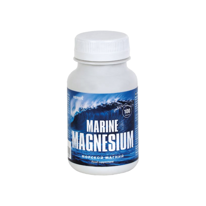 HERBIN Marine Magnesium, Nahrungsergänzungsmittel, 100 Tabletten
