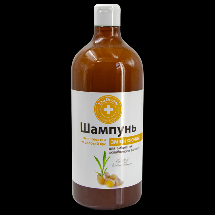 Шампунь Домашний доктор яичные желтки и золотой ус, укрепляющий, 1000 мл