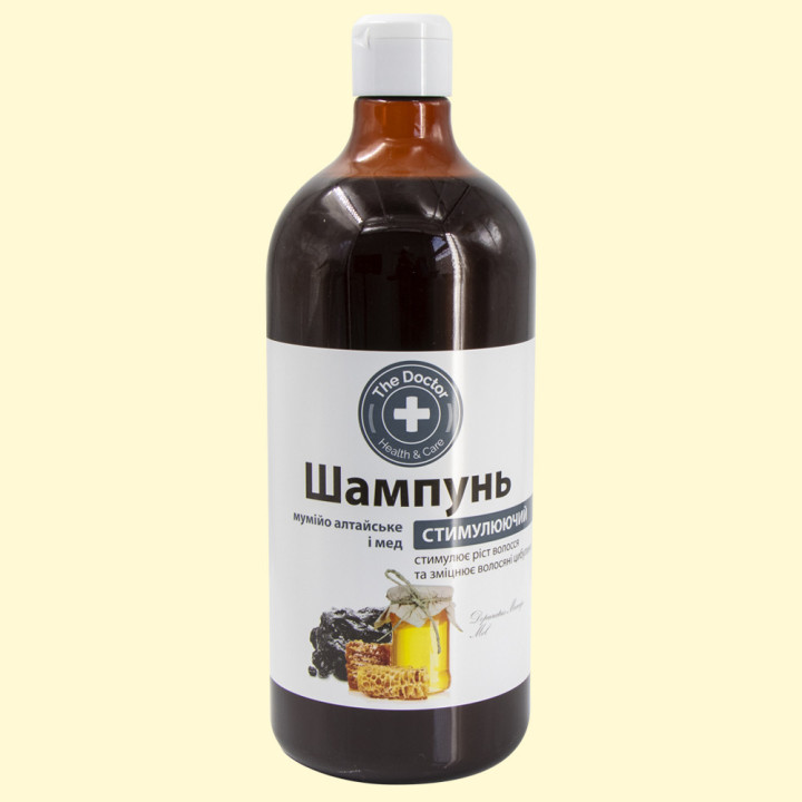 Shampoo Domashniy doktor Mumiyo Altai and honey, stimulating, 1000 ml