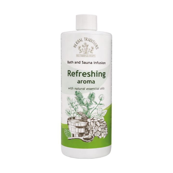 Herbal Traditions Aromatic Bath & Sauna Infusion Refreshing, 500 ml