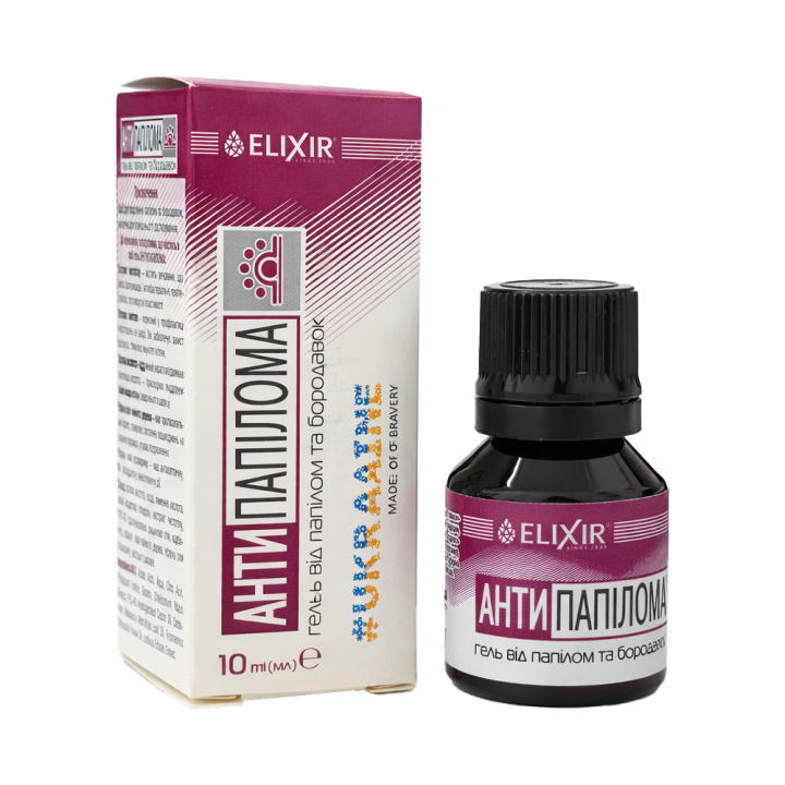 Elixir Anti-Papilloma Gel for Papillomas and Warts, 10 ml