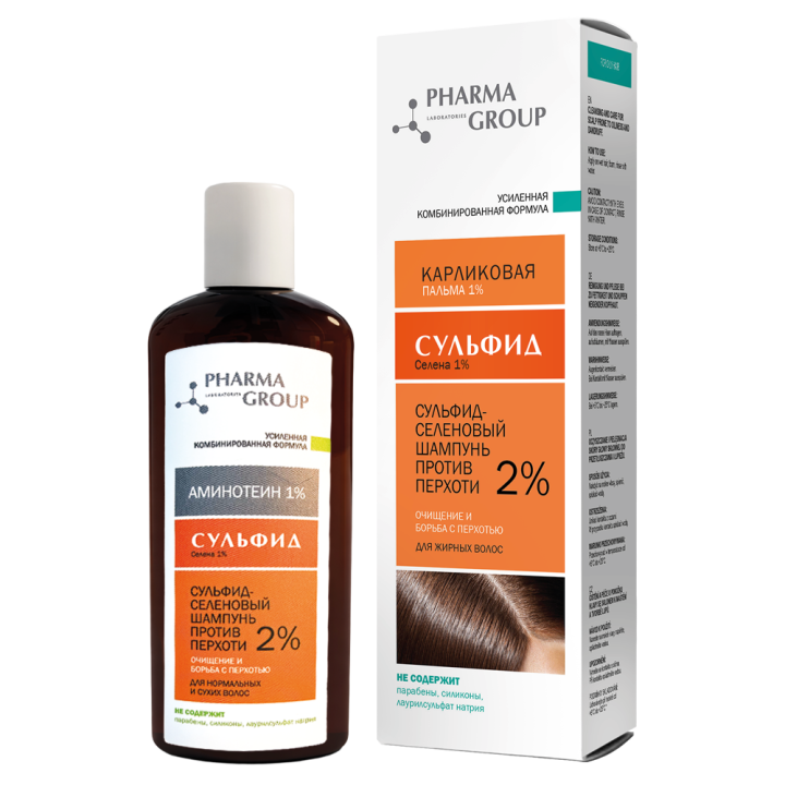 Pharma Group SELENIUM Anti-Schuppen-Shampoo 2 % Selen-Sulfid für norm. und trock. Haar, 150 ml *