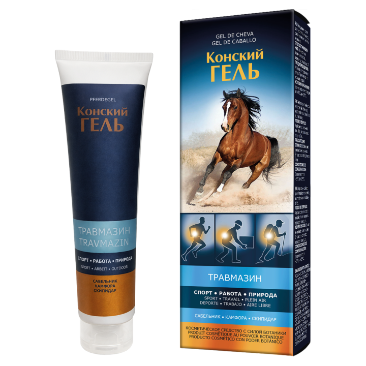 Pharma Group Horse Gel Travmazin – Körpergel mit Kallisie- und Zypressenextrakt, 100 ml *