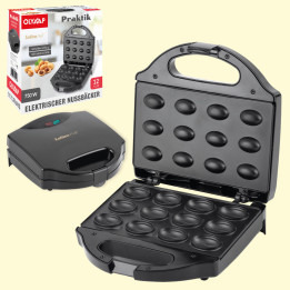 Electric nut baker - practical, 12 nuts, 750 W, 22 х 10 х 21.5 cm