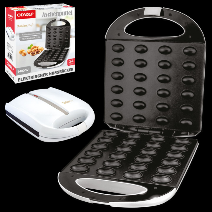 Electric nut baker - Cinderella, for 24 nuts, 31.5 x 10 x 26.5 cm