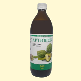 Artichoke juice with vitamin C without sugar and preservatives, 500 ml
