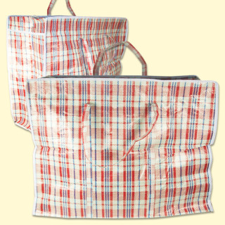 Plastiktragetasche, LHB - 75 x 55 x 30 cm, verschiedene Farben