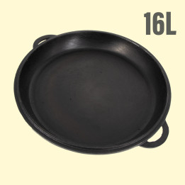 Deckel-Bratpfanne für Kasan16 L, aus Gusseisen