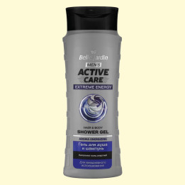 Belle Jardin Konzentriertes Duschgel und Shampoo – EXTREME ENERGY, 420 ml