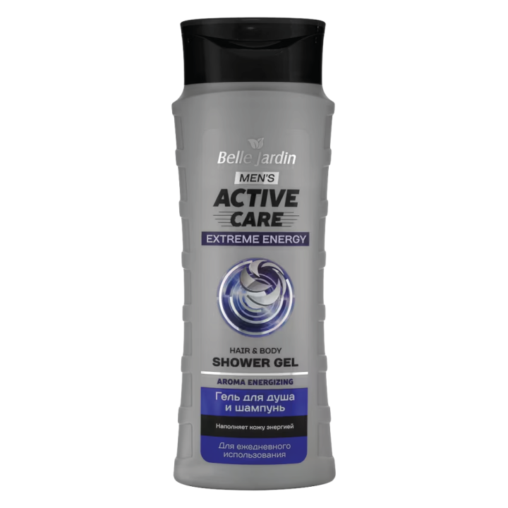 Belle Jardin Concentrated Shower Gel and Shampoo – EXTREME ENERGY, 420 ml