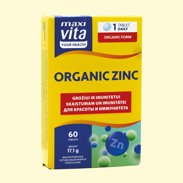 Organisches Zink Maxi Vita, 60 Tabletten, 17,1 g