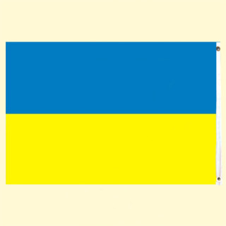 Флаг Украина, 90 x 150 см, с 2 люверсами (кольцами) *