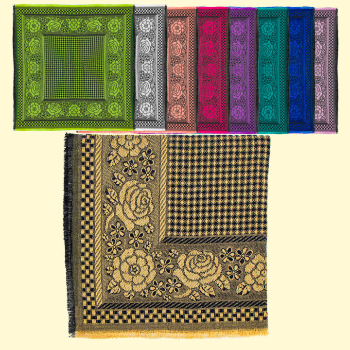 Kopftuch 80 x 80 cm, 50% Wolle, 50 % Polyester, versch. Farbe