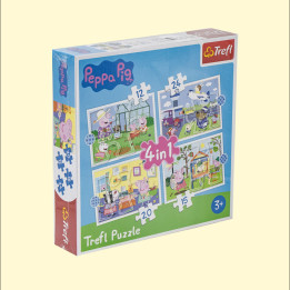 Puzzles Peppa Pig 4 in 1 12,15, 20, 24 pieces