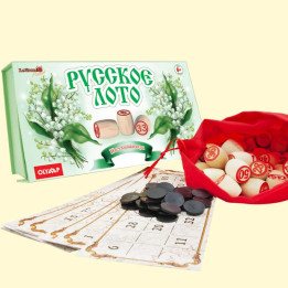Spiel Russisches Lotto - Maiglöckchen, im Karton mit Magnetverschluss, 23 x 13 x 7,5 cm *