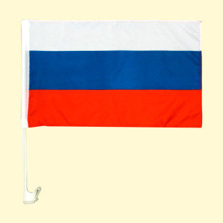 Флаг на машину Россия, 28 х 44 см