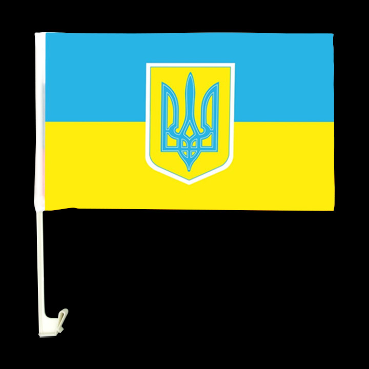 Autoflagge Ukraine, 28 x 44 cm