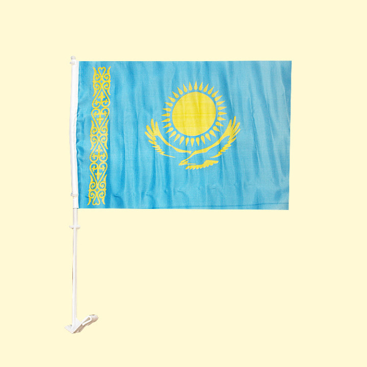 Флаг на машину Казахстан, 30 х 43 см