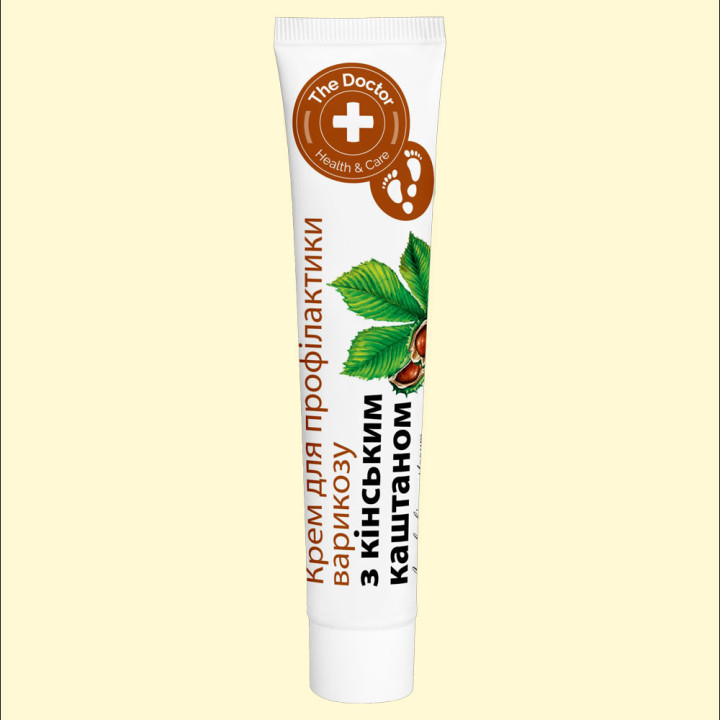 Foot creamDomashnyi Doctor Health&Care for varicose veins prevention with horse chestnut 42 ml