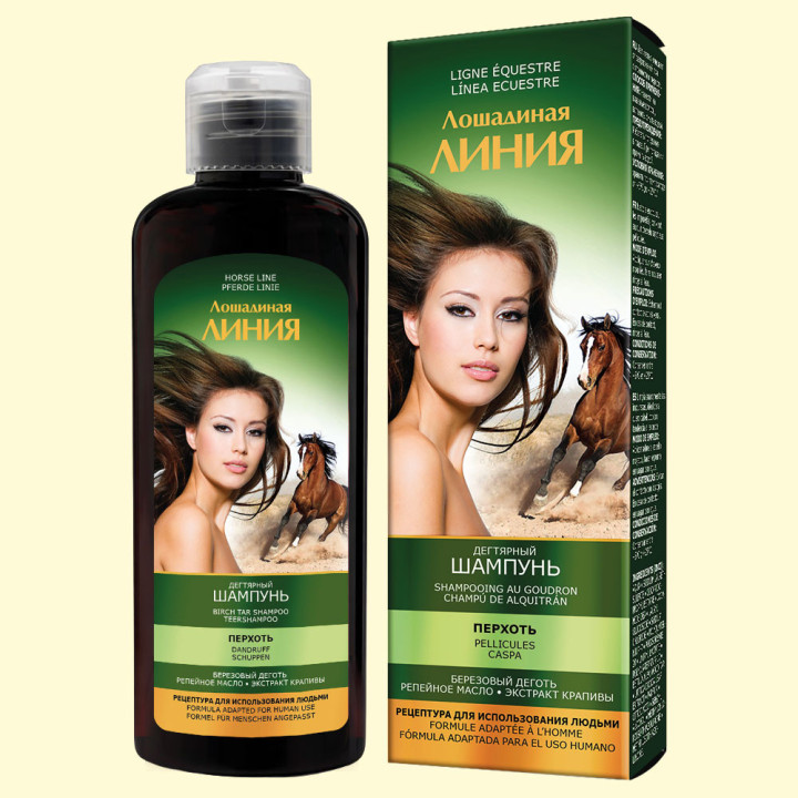 Pharma Group Horse Line Teer-Shampoo gegen Schuppen, 200 ml