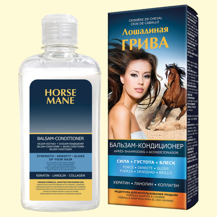 Pharma Group Horse Mane – Haarbalsam-Conditioner mit Keratin, Lanolin und Kollagen, 350 ml *