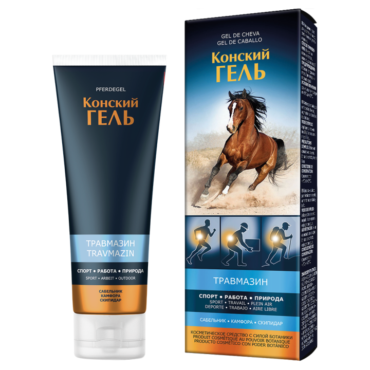 Pharma Group Horse Gel Travmazin – Körpergel mit Kallisie- und Zypressenextrakt, 100 ml *