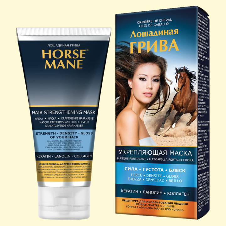 Pharma Group Horse Mane – Kräftigende Haarmaske mit Keratin, Lanolin und Kollagen, 200 ml *