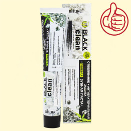 Zahnpaste "BLACK clean" Aktivkohle, aufhellend + Schutz gegen Bakterien, fluoridfrei, 85 g