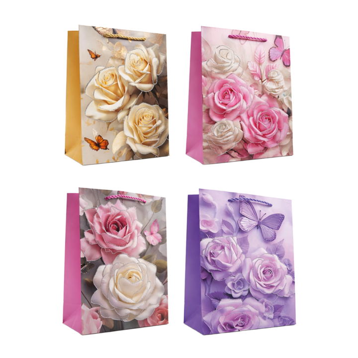 Gift set of 12 bags, 18 x 24 x 8,5 cm