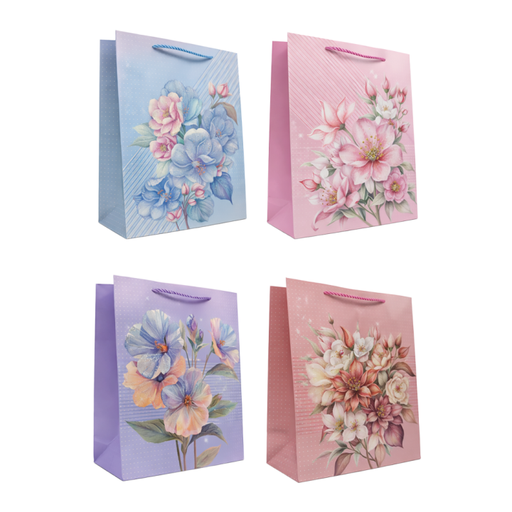 Gift set of 12 bags, 18 x 24 x 8,5 cm