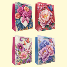 Gift set of 12 bags, 18 x 24 x 8,5 cm