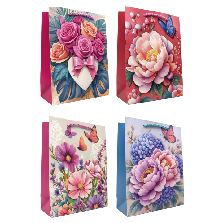 Gift set of 12 bags, 18 x 24 x 8,5 cm