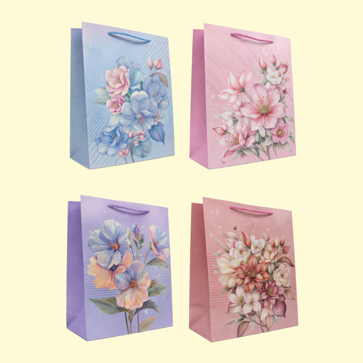 Gift set of 12 bags, 18 x 24 x 8,5 cm